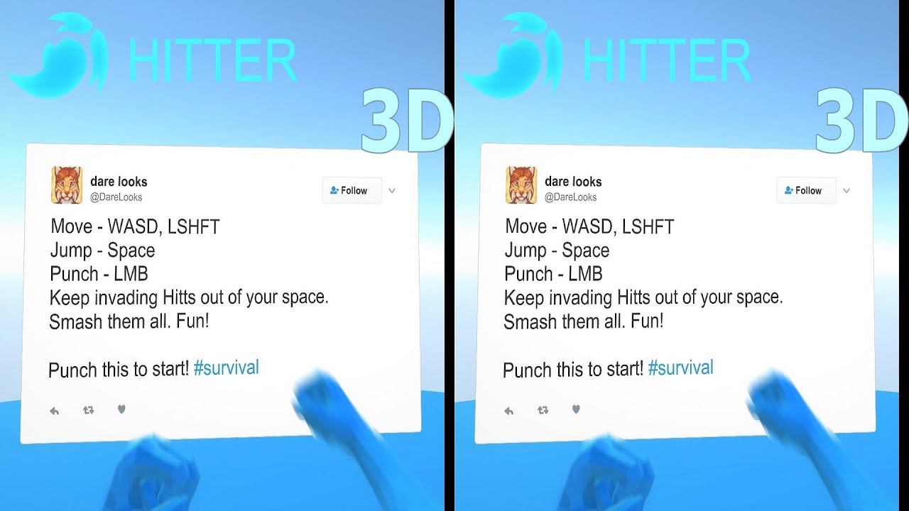 Hitter 3D video SBS VR box google cardboard смотреть онлайн