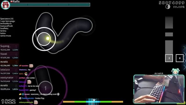 [Live] mrekk | Yooh - RPG [Divinity] 98.86% {#1 651pp 1st FC} - osu!