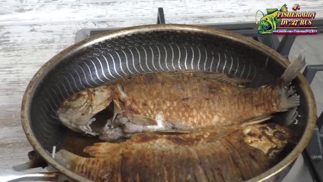 Очень вкусный и популярный в Китае рецепт, Жареные караси с зелёным луком от Fisherman DV.27 Rus смотреть онлайн