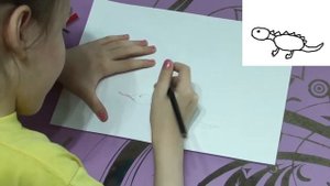 Как нарисовать ящерицу