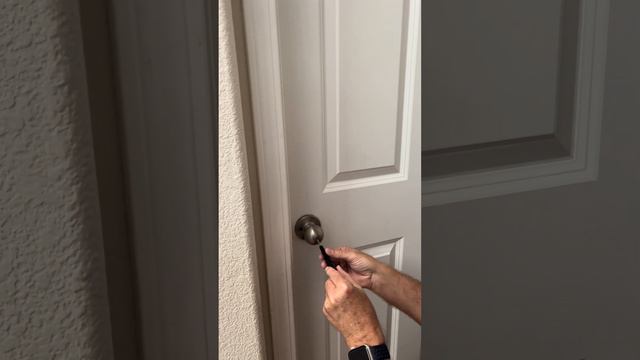 How to unlock a bathroom door.