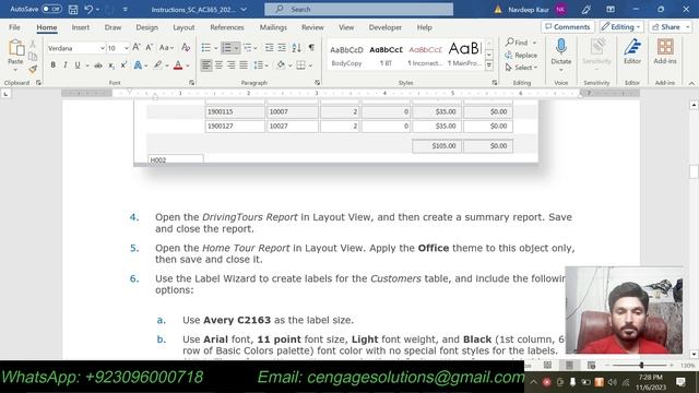 Access Module 4 SAM Project 1b | Access Module 4 SAM Project B City Tours Ltd.