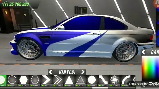 как сделать винил на BMW M3 E46 из NFS MOST WANTED