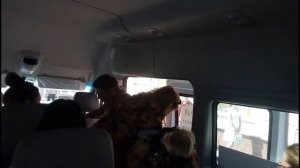 Поездка на маршрутке МАЗ-281.040 по маршруту 1-т