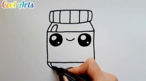 HOW TO DRAW A CUTE NUTELLA || Easy drawing || Как нарисовать МИЛУЮ НУТЕЛЛУ