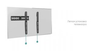 ONKRON кронштейн для телевизора 32"-65" фиксированный, чёрный NN24