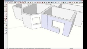 3D модель из чертежа. Моделируем планировку квартиры. Таймлапс