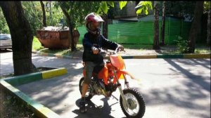 Покатушки на детском питбайке (139 fmb 50cc)