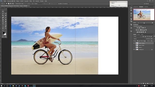 Bildausschnitt inhaltsbasiert erweitern in Photoshop