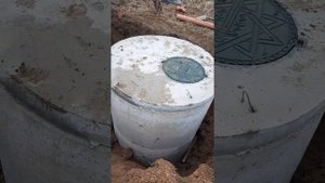 установка септика из жб колец