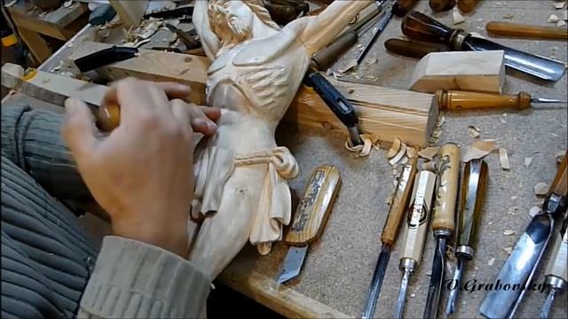 Woodcarving. Christ.wood sculpture.Распятие на кресте смотреть онлайн