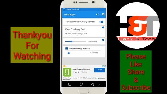 अपने whatsapp पर auto reply का option कैसे set करे? ।।whatsapp auto message sender।। смотреть онлайн