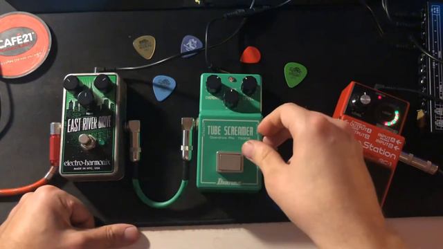 Ibanez TS808 vs EHX east river drive смотреть онлайн