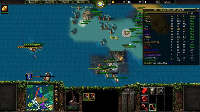 RISK | FUNNY | DISCONNECTION | Europe | War | 2v2 | Gameplay | GO | Warcraft III Reforged |