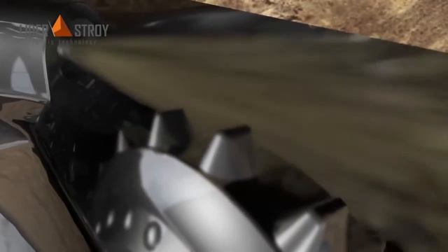 ГНБ с использованием забойного двигателя с изменяемым углом и шарошечного долота (видео + анимация)