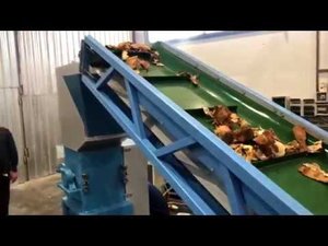 Дробилка PZO 400 DKG измельчает кору / Подольский завод оборудования