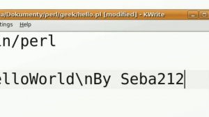 Perl tutorial ####1 HelloWorld