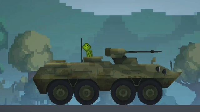 Мелон едет на БТР под песню Тихий огонёк. смотреть онлайн