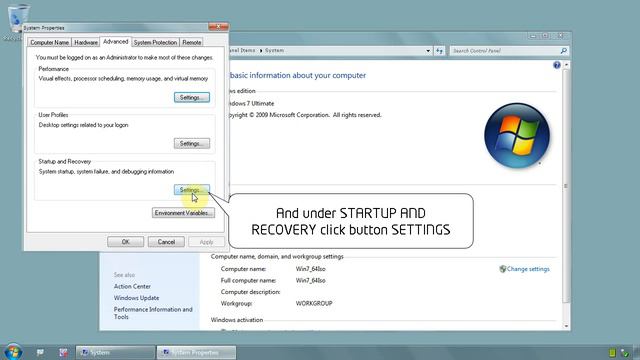 Windows 7 Ultimate 64 bit - How to time to display operating system boot settings - www.vid4.us смотреть онлайн