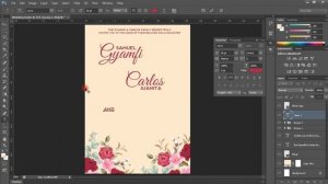 How to Design a Wedding Invitation Card using Photoshop  Tutorial 2021