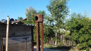 Печь на отработке с надувом