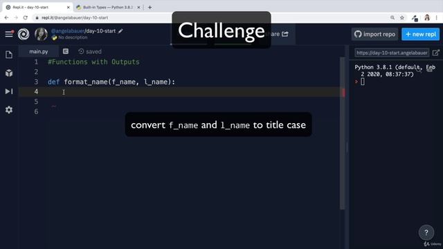 Day 10 - Functions with Outputs - 2 Functions with Outputs