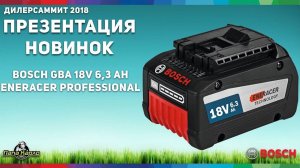 Аккумулятор Bosch Li-Ion 18 В, 6,3 Ач, новинки Bosch 2018, дилер саммит 2018