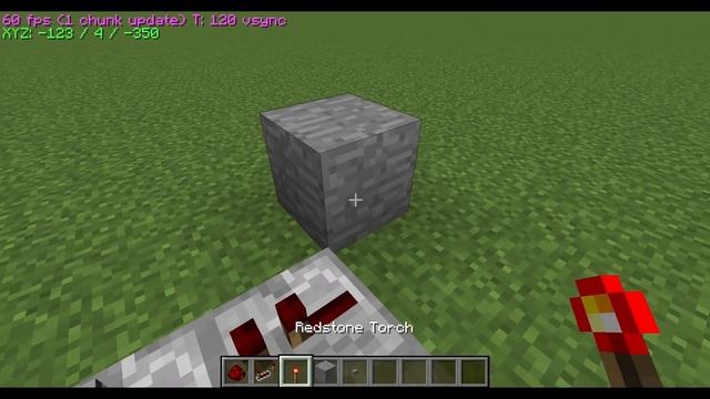 Minecraft 1.20.1 Redstone On/Off Button Tutorial NO PISTONS!! смотреть онлайн