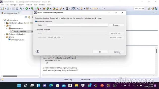 First Selenium WebDriver Script - Configure Chrome Driver And Launch Browser смотреть онлайн