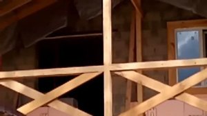 Балкон 36 кв.пристройка к дому