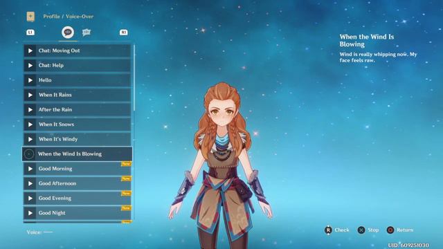 Genshin Impact Aloy All Voice Lines Horizon Zero Dawn Crossover PS4/PS5 Exclusive
