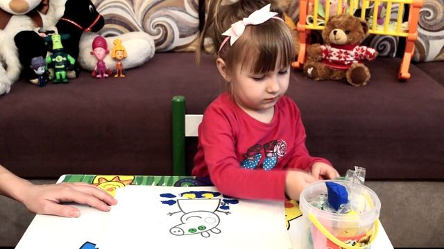 ✹Свинка Пеппа✹ раскрашиваем пластилином✹ смотреть онлайн