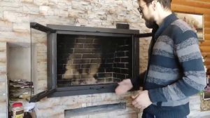 Пошаговая инструкция по монтажу каминной дверцы ?"Огонёк".