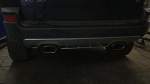 Звук раздвоенного выхлопа Volvo XC90 v8