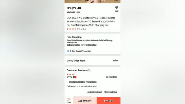 BLUETOOTH QCY QS2 TWS HEADSET SPORTS (2019) смотреть онлайн