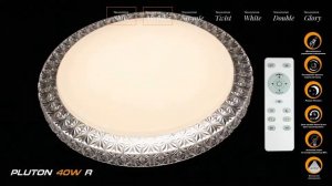 Обзор светодиодного светильника LUMINARIA PLUTON 40W с пультом ДУ