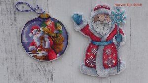 121. Как вышивать на пластике: мой опыт/ Сравнение фирм "ССР" и "Жар-птица"/ Новогодние игрушки/