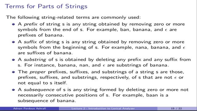 CSI 411 - Compiler - Lecture 2 - Introduction to Lexical Analyzer смотреть онлайн