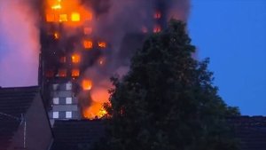 LONDON ПОЖАР Tower BUILDING FIRE в Лондоне 14.06.2017