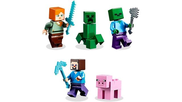 LEGO 21161 Minecraft Crafting Box 3 0 and 21163 The Redstone Battle sets revealed News смотреть онлайн