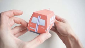 Машинки из картона с мигалками своими руками / DIY