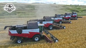 Красивая уборочная с роторными комбайнами TORUM 750!