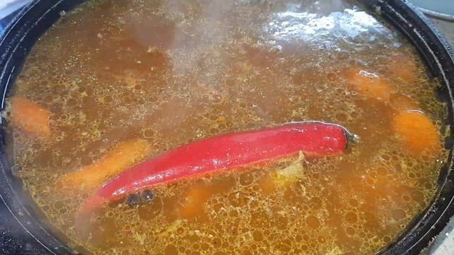 Шурпа! Сурпа! Вкуснейший говяжий бульон!!! Вам и не снилось! #шурпа #сурпа #казан