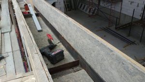 Опалубка из ОСБ плиты на газоблок.