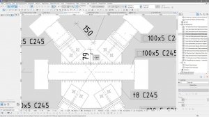 Archicad: Диагональные размеры в 3д документе