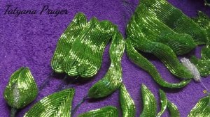 Белые Лилии Из Бисера (Рабочие Моменты)