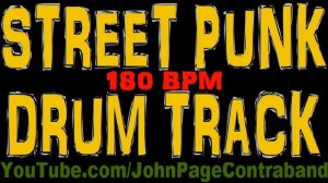 Street Punk Drum Backing Track 180 bpm FREE Skate Hardcore Beat Drums Only