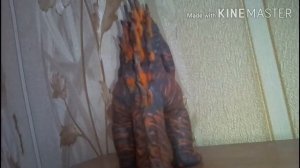 Огненный Годзилла 2019 из пластилина
