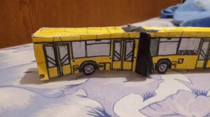 АВТОБУС мАз 105.041 ИЗ БУМАГИ "РАСПЕЧАТКА".