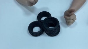 Клеим колеса на RC и делаем отверстия в шинах. Замена колес на 9EMU